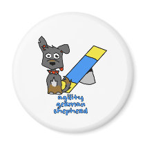 German Shepherd Sports Fridge Magnet