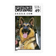 German Shepherd Stamp 
