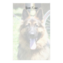 German Shepherd stationary Personalized Stationery