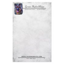 German Shepherd Stationary Stationery Paper