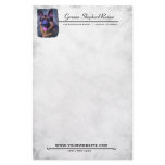 German Shepherd Stationary Stationery Paper