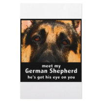 German Shepherd Custom Stationery