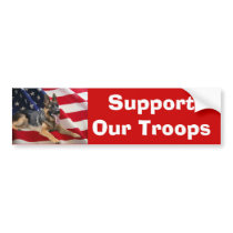 German Shepherd Support Bumper Sticker bumper stickers