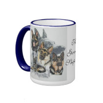 German Shepherd wGhost mugs