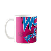 German Shepherd Woof Mug Pink