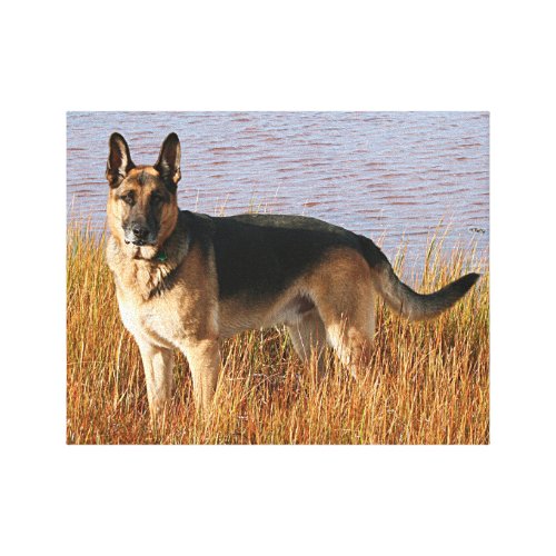 German Shepherd Wrapped Canvas Print wrappedcanvas