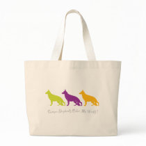 German Shepherds Color My World ! Tote Bags