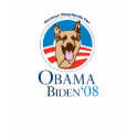 German Shepherds for Obama T-Shirt by SoCalTeeShirts German Shepherds for Obama T-Shirt