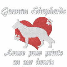 German Shepherds Leave Paw Prints