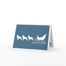 German Shepherds Pulling Santa's Sleigh cards