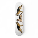 German Shepherds Skateboard by twopurringcats German Shepherds Skateboard