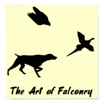 German Shorthair Pointer and Falconry Poster posters by artoffalconry German Shorthair Pointer and Falconry Poster posters