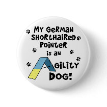 German Shorthaired Pointer Agility Dog buttons