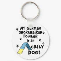 German Shorthaired Pointer Agility Dog keychains