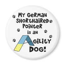 German Shorthaired Pointer Agility Dog magnets