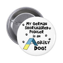 German Shorthaired Pointer Agility Dog Pins