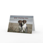 German Shorthaired Pointer Beach Greeting Card
