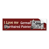 German Shorthaired Pointer Bumper Sticker bumper stickers
