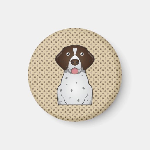 German Shorthaired Pointer Cartoon Fridge Magnet