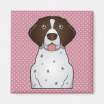 German Shorthaired Pointer Cartoon Refrigerator Magnet