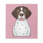 German Shorthaired Pointer Cartoon Memo Pad