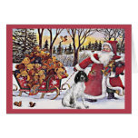 German Shorthaired Pointer Christmas Card Santa2