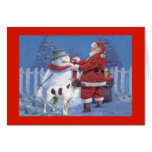 German Shorthaired Pointer Christmas Card Snow1