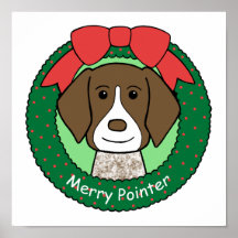 German Shorthaired Pointer Christmas Print