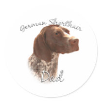German Shorthaired Pointer Dad 2 stickers