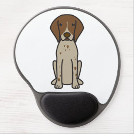 German Shorthaired Pointer Dog Cartoon Gel Mouse Pads