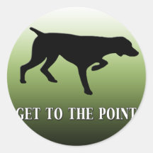 German Shorthaired Pointer "Get to the Point" Sticker