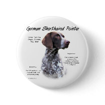 German Shorthaired Pointer History Design Pins