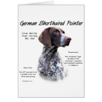 German Shorthaired Pointer History Design Card
