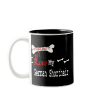 German Shorthaired Pointer (I Love) Mug by DogsByDezign German Shorthaired Pointer (I Love) Mug