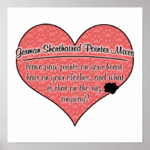 German Shorthaired Pointer Mixes Paw Prints Humor
