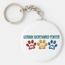 GERMAN SHORTHAIRED POINTER Mom Paw Print 1 Keychain