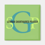 German Shorthaired Pointer Monogram Design Magnets