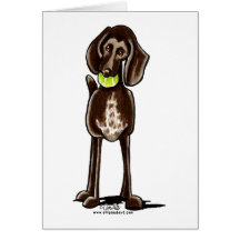 German Shorthaired Pointer Playtime Card