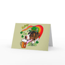German Shorthaired Pointer St Patricks Day cards