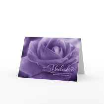 German Sympathy Loss of Father Lavender Rose Cards