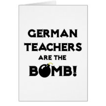 German Teachers Are The Bomb! Cards
