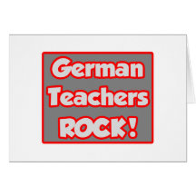 German Teachers Rock! Cards