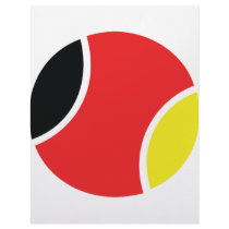 german tennis ball icon letterhead