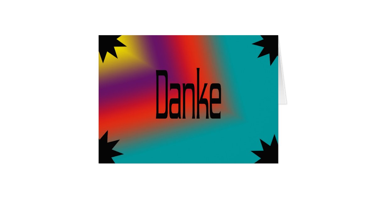 German Thank You Card | Zazzle