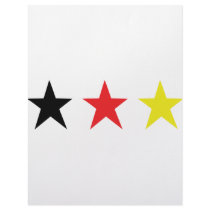 german triple star icon letterhead