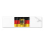German waving flag bumper stickers