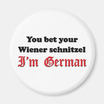 German Wiener schnitzel Fridge Magnets