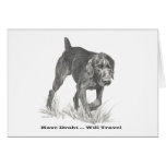 German Wire Haired Pointer slogan. Cards