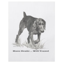 German Wire Haired Pointer slogan. flyers