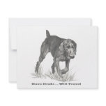 German Wire Haired Pointer slogan. Custom Invite